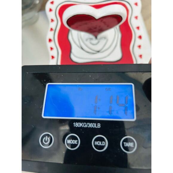 NWT Valentine’s Day Heart Canister 6” Tall 2 Piece Candy Jar Bella Casa by Ganz - Picture 9 of 9